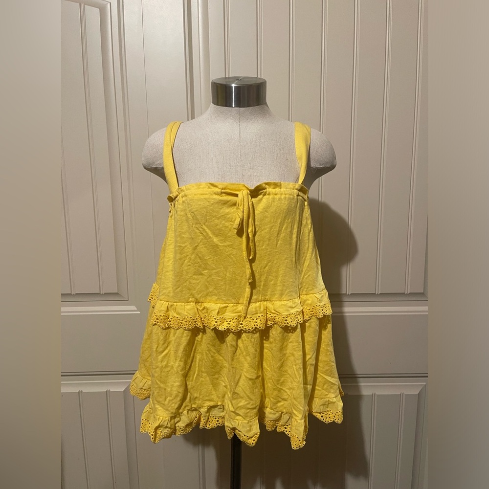 Yellow Anthropologie‎ Tank Blouse
